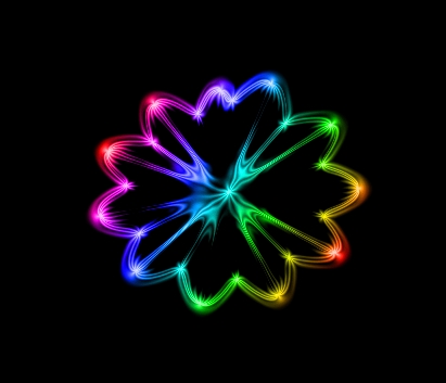 Photoshop CS6使用波浪滤镜制作水晶花朵实例详解教程