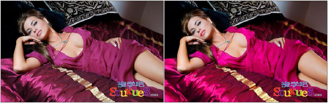 Photoshop CC中文版为美女照片增加图像的饱和度ps教程
