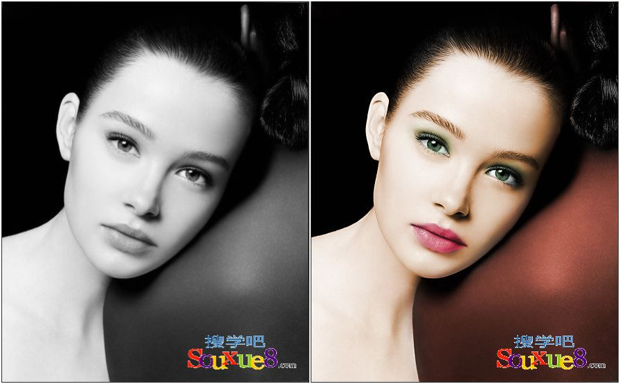 Photoshop CC中文版将黑白照片彩色化ps基础入门教程