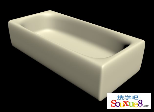 3DsMax2015中文版使用多边形建模制作方形浴缸基础入门3D教程
