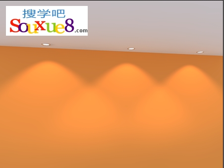 3DsMax2013使用Free Spot自由聚光灯制作筒灯效果实例3D教程