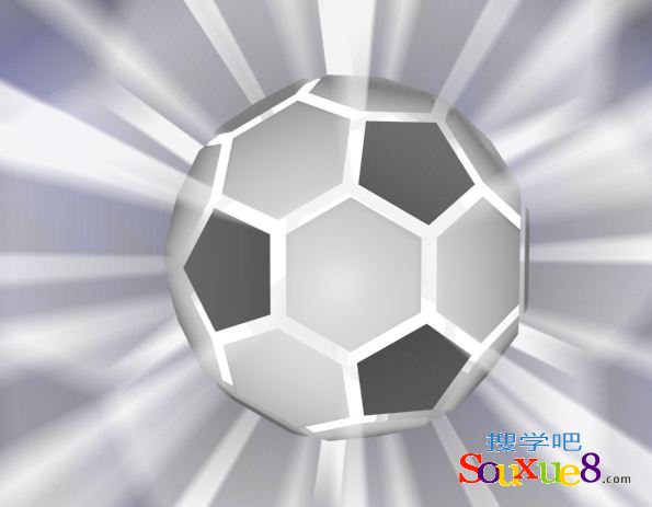 3DsMax2017中文版给足球模型打造裂开光芒四射的效果图3d基础入门教程
