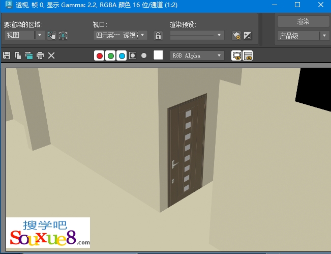 3DsMax2023中文版室内建模-门的制作与添加贴图3D2023基础入门教程